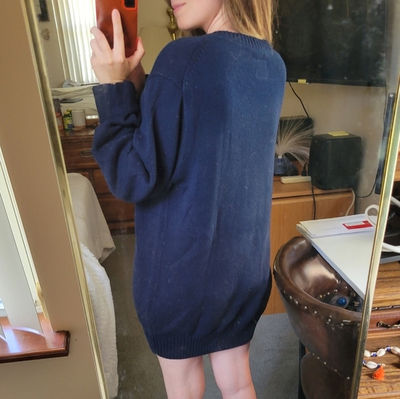 Navy sweater dress - Picture 5 of 6